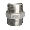 LOZOME 1-1/2"x1-1/4" Male Hex Nipple Threaded Reducer Connector Pipe Fitting