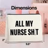 UPNEGE Funny Nurse Makeup Bag Gifts for Women, RN Nurse