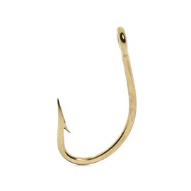 Mustad Extra Strong 3X Short Forged O'Shaughnessy Live Bait (50 Pack), Bronze, Size 6