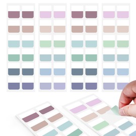 Sticky Index Tabs, Transparent Sticky for Notes Tabs,Colorful Page Markers for Notebooks,Writable and Repositionable Tabs, 240 Pcs,12 Colors(1.4inch)