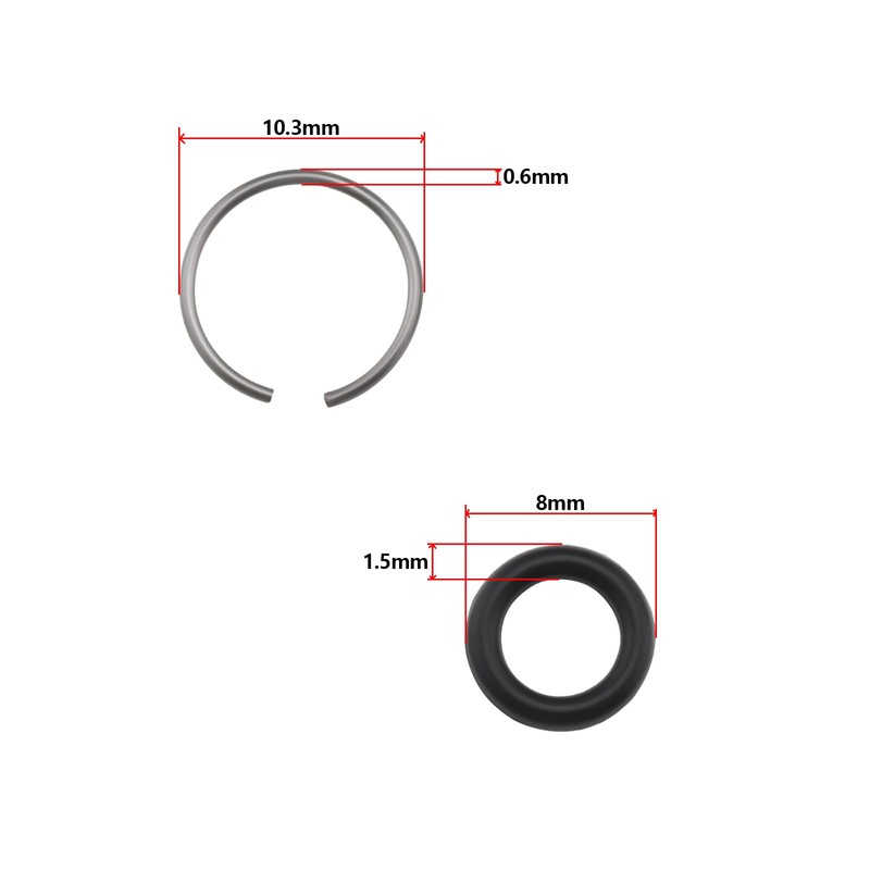 ECSiNG 10 Sets of Impact Wrench Retaining Rings Spanner Ring