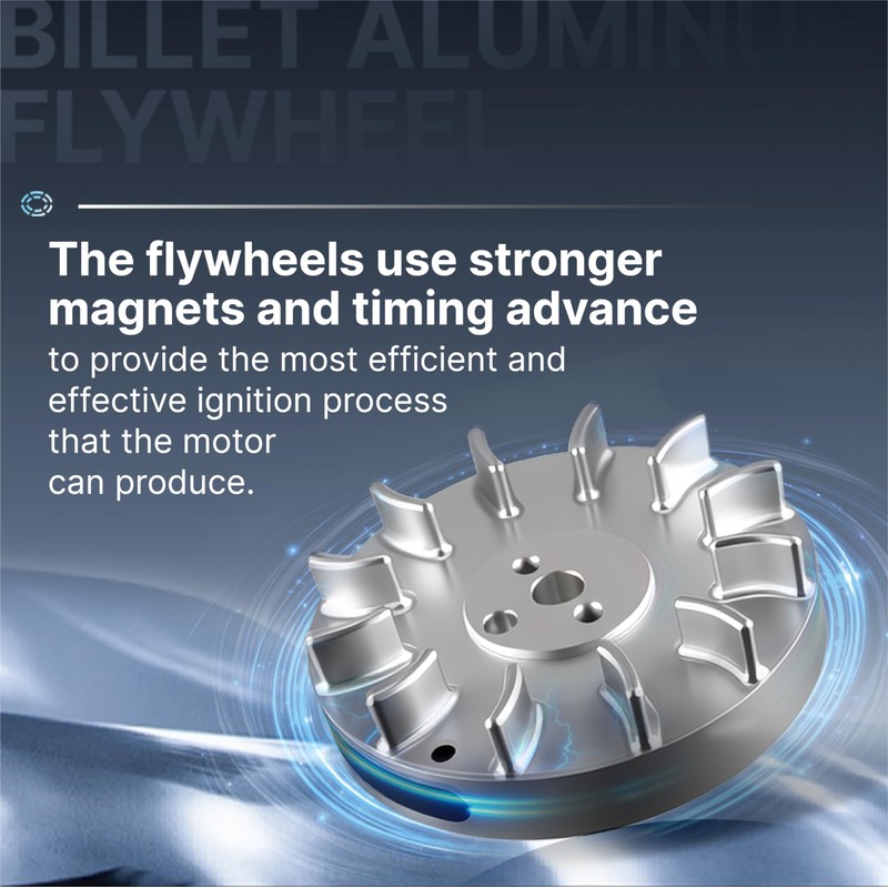 Hanyosa Billet Flywheel for Predator 79cc 98cc Silver