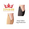 Ziperior No Foot 20-30 mmHg Compression Inside Leg Zipper Wide