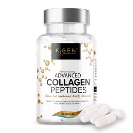 Pure Collagen Supplements Capsules Grass Fed Advanced Multi Collagen Peptides | Collagen Powder Pills for Hair, Skin, Nails, & Joints for Women & Men by K GEN