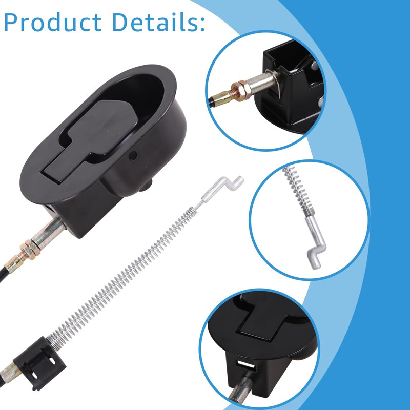 Metal recliner handle replacement, backrest tilt adjuster replacement parts, used