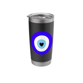 Evil Eye Artwork, Hamasa Good Luck Hand of Fatima Hipster Stainless Steel Insulated Tumbler