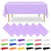 NACHLYNN 6 Pack Disposable Plastic Tablecloths 54 x 108 Inch
