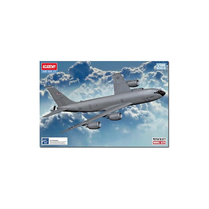 Academy 120116 492638 1/144 USAF Kc-135R Strato Tanker, White
