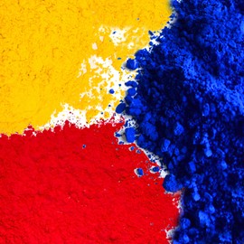 GOODTAKE 3 Colors Concrete Color Pigment, Red, Yellow, Blue Iron Oxide Powder, Concrete Pigment Powder, Grout Colorant, Color Dye for Cement Clay Wood Stain Putty Epoxy Resin (3 Colors)