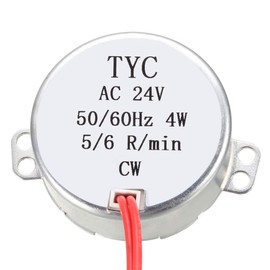 uxcell Turntable Synchronous Synchron Motor 50-60Hz 24 VAC CW 4W (5-6RPM)