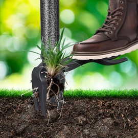 EUIJOIP Weed Puller Tool, 60" Stand Up Manual Weeder - Unbreakable Aluminum Claw + Heavy-Duty Stainless Steel Rod, No-Bend Lawn Grass Grabber for Garden, Yard, Root Removal