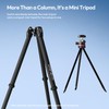 ULANZI TZ01 Carbon Fiber Tripod 64.2inch, 2-in-1 Detachable Center Column