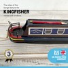 Detailed 20 cm Long Wooden Kingfisher Model Canal NARROWBOAT Barge