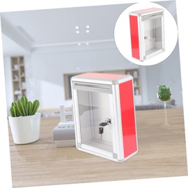 SEWACC Suggestion Box Lock Wall-Mounted and Feedback Box for Outdoor Use for Donations Comments and Key Drop Compact Design