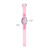 Tikkers Girls Pink Canvas Rip Strap Heart Watch, Purse and