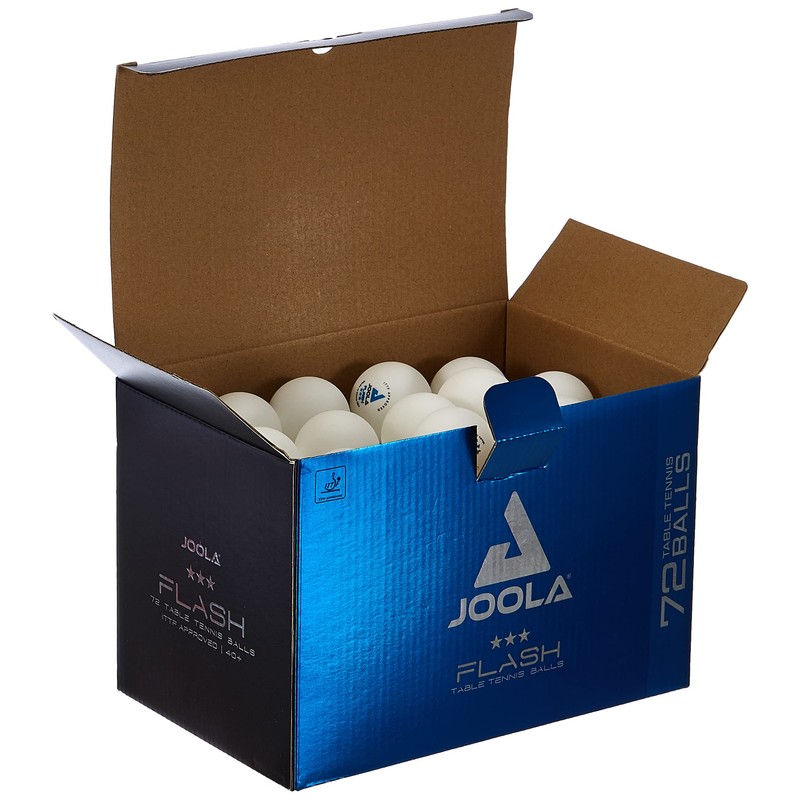 Joola Unisex's Flash 40+ 72 Tt-Balls, White, One Size