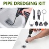 Drain Cleaner Combination Cutterhead Set, 7-Piece Drain Cleaner Spring Loaded