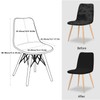 FIGOOO Chair Covers, Set of 6, Stretch Chair Covers, Scandinavian,