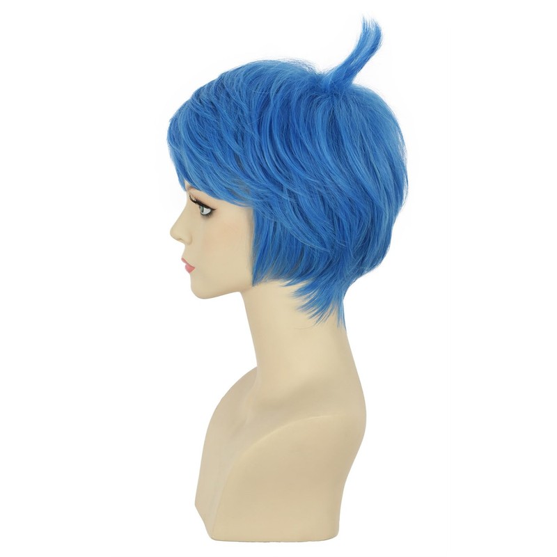 VGbeaty Adult Short Blue Wig Women Cospaly costume Halloween Wig