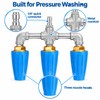 Pressure Washer Triple Turbo Nozzle for Cleaning – 360° Rotating
