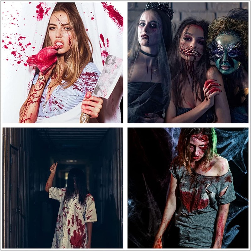 BOBISUKA Halloween Artificial Blood 3 Pieces: Blood Plasma + Artificial