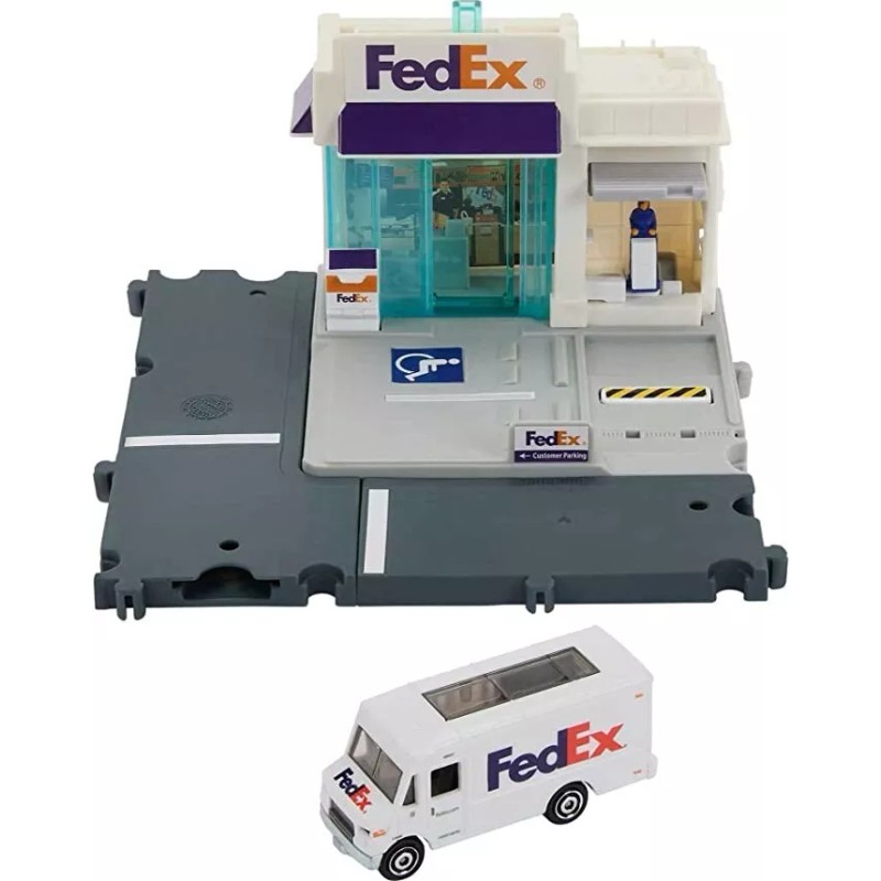Matchbox, Mattel Fed Ex Action Drivers Playset Matchbox Mattel Hot