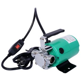 Portable Electric Utility Pump ON/OFF Switch 6' Water Hose Kit 115V 330 Gallon Per Hour for Removing Water Garden Hot Tub PoolColor: as Pic Color
