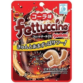 Fettuccine Gummi Set 1.8oz 2Types × 2pcs Japanese Hard Gummy Candy Bourbon Ninjapo