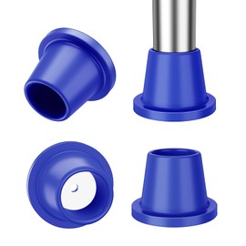 supregear Replacement Feet for Shower Chair Bath Seat (4-Pack), Heavy Duty Rubber Tips for Bath Chair, Shower Stool and Tub Transfer Bench, Non-Slip Suction Cup Feet, Metal Insert Reinforced, Blue