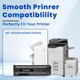 Vylent MX560NT MX-560NT Black Toner Cartridges Replacement for Sharp MX 560NT MX-M364N M365N M464N M465N M564N M565N Printer (1 Pack, 41,000 Pages)