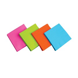 Party Essentials 2-Ply Disposable Four Fold Square Color Paper Luncheon Napkins, 13" x 13" Unfolded for Party and Every Day Use, 96 Count, Assorted Neon Brights