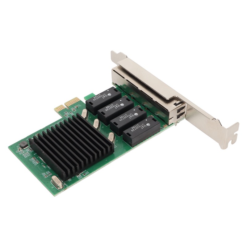 PCIe Network Card 4 Port 1000Mbps Transmission PCI Express 1.1