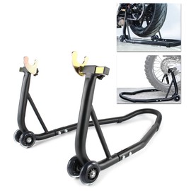 Xitomer 450lbs Universal Motorcycle Rear Stand Wheel Lift Stands, Spool-Style Lift Stand Universal Paddock Stand Powersports Stands Heavy Duty Paddock Stand