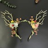 Caiguoer Women Christmas Fans Headband (B)