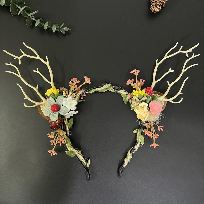 Caiguoer Women Christmas Fans Headband (B)