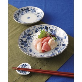 KSIUAKO Saika Old Dyed UK Aoi Shaped Rice Bowl (φ4.3 x 2.6 inches (11 x 6.5 cm) Lightweight Tableware