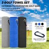 Golf Towel, Golf Club Cleaner, 3 Pack 23.6*15.7 IN Absorbant