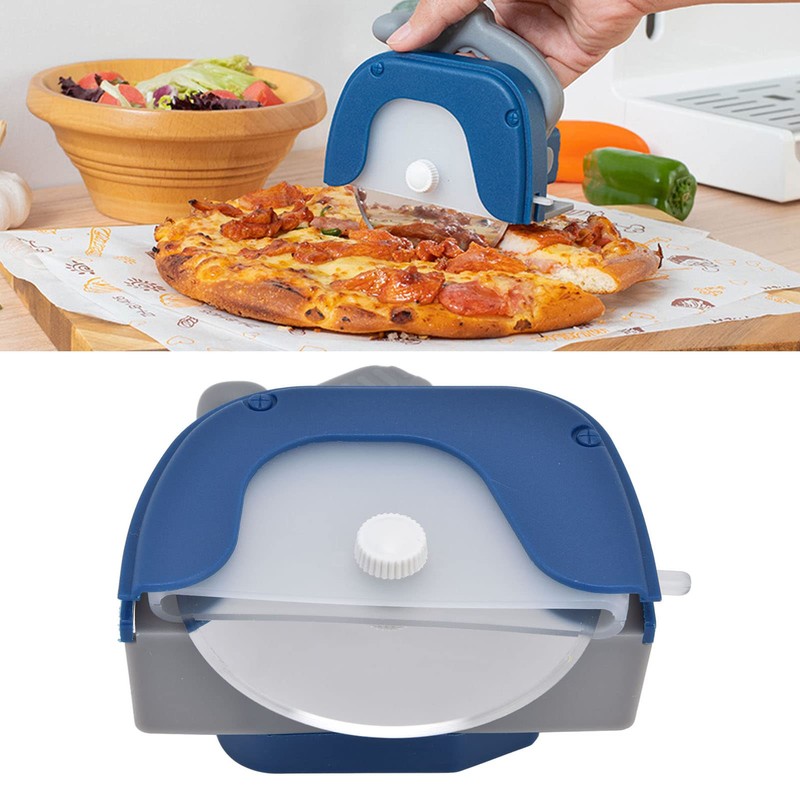 Pizza Cutter Wheel Stainless Steel Ergonomic Blade Protection Comfortable Handle