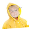 Baluue 2pcs Clear Raincoat Hat Shield Visor Detachable Rain Poncho