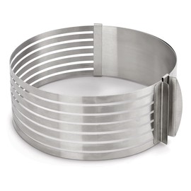 Mrs. Anderson's Baking Multi 7-Layer Slicer Leveler, Fits 9 to 12-Inch Cakes, Stainless Steel