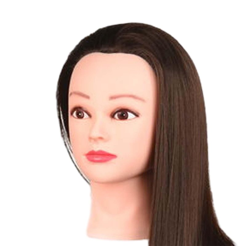 GARENDE Professional Hair Styling Mannequin Head with Long Brown Hair