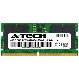 A-Tech 48GB RAM for ASUS ROG Strix G16 (2023) G614, G614JI, G614JJ, G614JV, G614JZ Gaming Laptop | DDR5 5600MHz PC5-44800 SODIMM 2Rx8 1.1V 262-Pin Non-ECC SO-DIMM Memory Upgrade