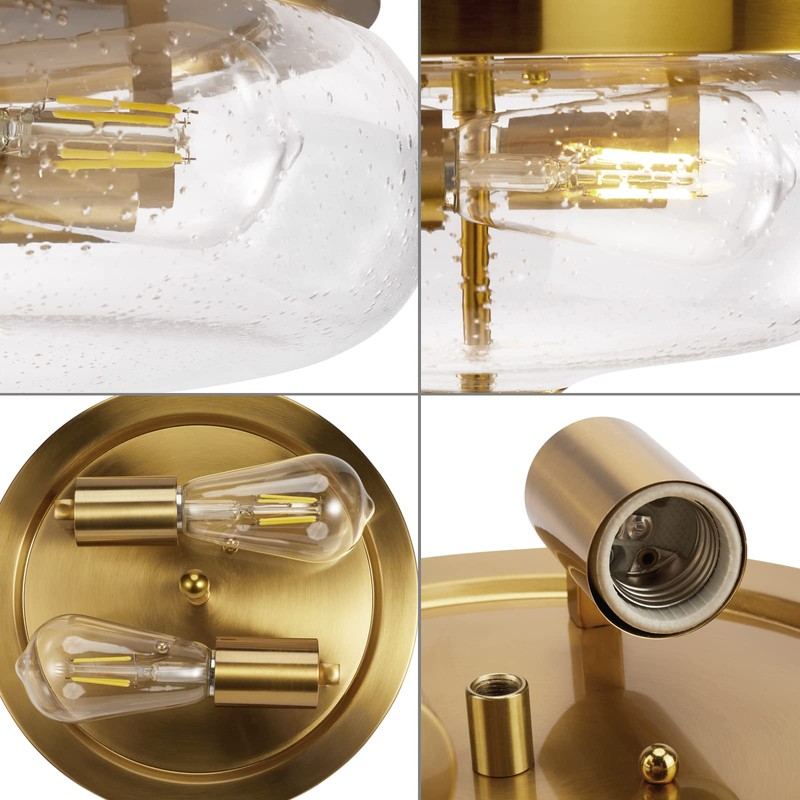 Darkaway Ceiling Light Fixtures Flush Mount Ceiling Light, Indoor Outdoor