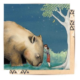 La La Land Greeting Card Giant Wombat