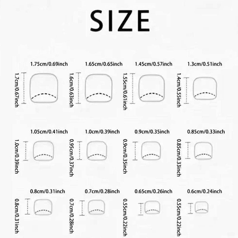 48Pcs Pink French Tip Press On Toenails Square & Press