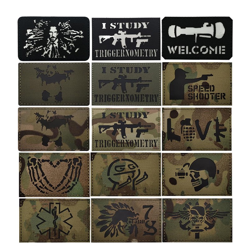 2 PCS AliPlus Rescue Patches IR Infrared Reflective Patch Laser