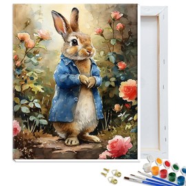 YALKIN Paint by Number Kits for Adults with Frame, 30x40CM (12x16 Inch) DIY Oil Acrylic Painting by Numbers Kit with Pre-Stretched Framed Canvas, Adult Paint by Number Kits for Beginners and Gifts