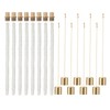 8Pack Wine Bottle Torch Kit Long Life Torch Wicks Brass