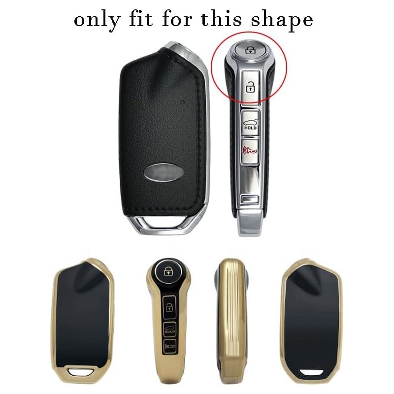 TECART Key Case Cover Fit for KIA Stinger K900 Soft