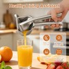 Heavy Duty Metal Lemon Squeezer-Stainless Steel Manual Fruit Juicer Hand